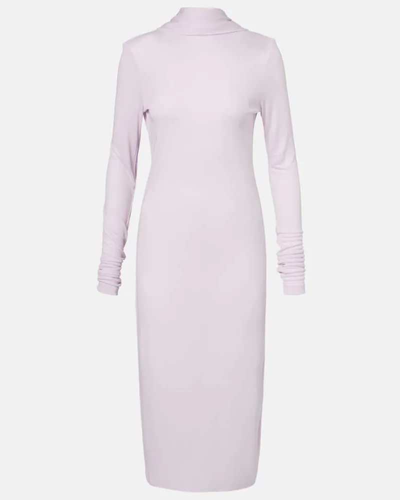 Totême Midikleid aus Jersey Lila