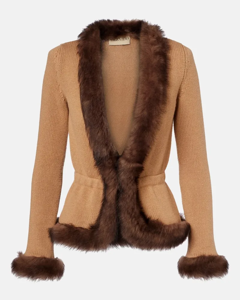Valentino Garavani Jacke aus Kaschmir Beige