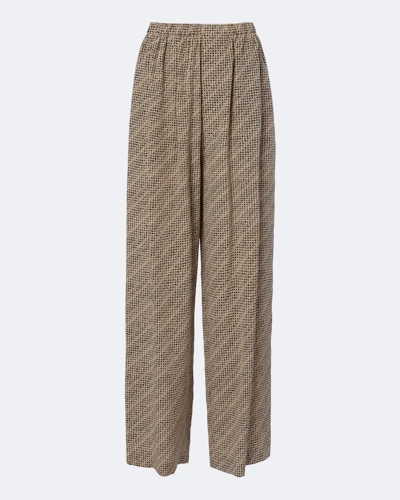 Balenciaga Pyjama-Hose aus Seide Beige