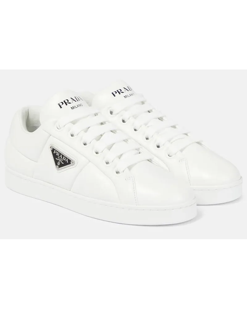 Prada Sneakers aus Leder Weiss