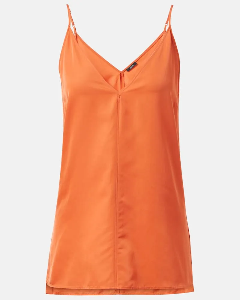 Joseph Top Aragon aus Seide und Baumwolle Orange