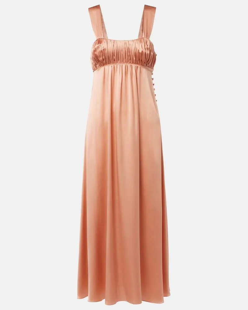 Chloé Chloé Maxikleid aus Seidensatin Pink