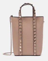 Valentino Garavani Tote Rockstud aus Leder Pink