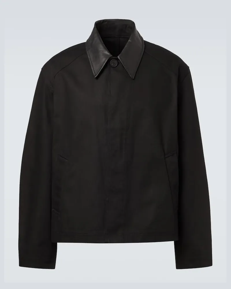 Studio Nicholson X Aaron Levine Jacke Dover aus Baumwolle Schwarz