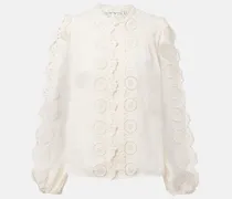 Bestickte Bluse Lucky aus Baumwolle