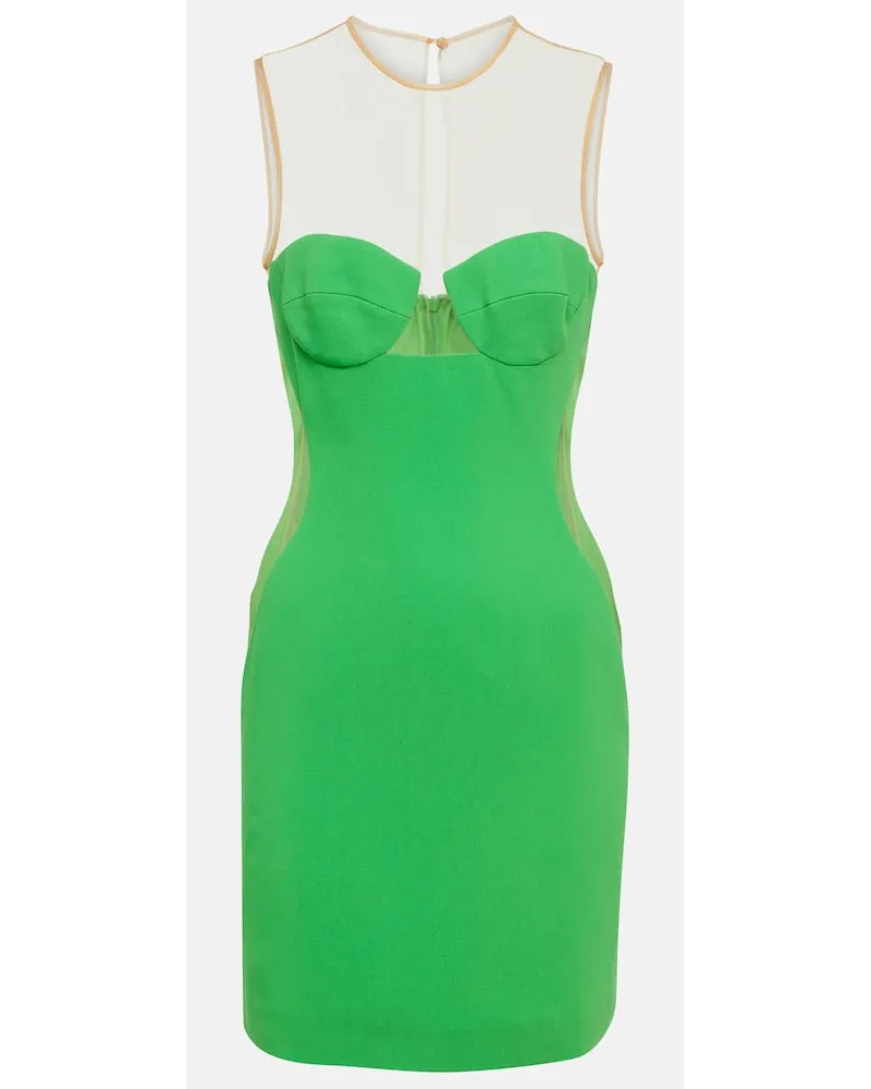 Stella McCartney Minikleid aus Crepe Gruen