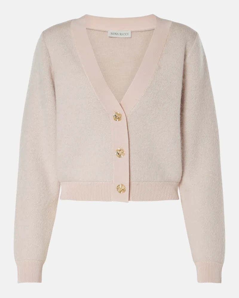 Nina Ricci Cardigan aus einem Wollgemisch Beige