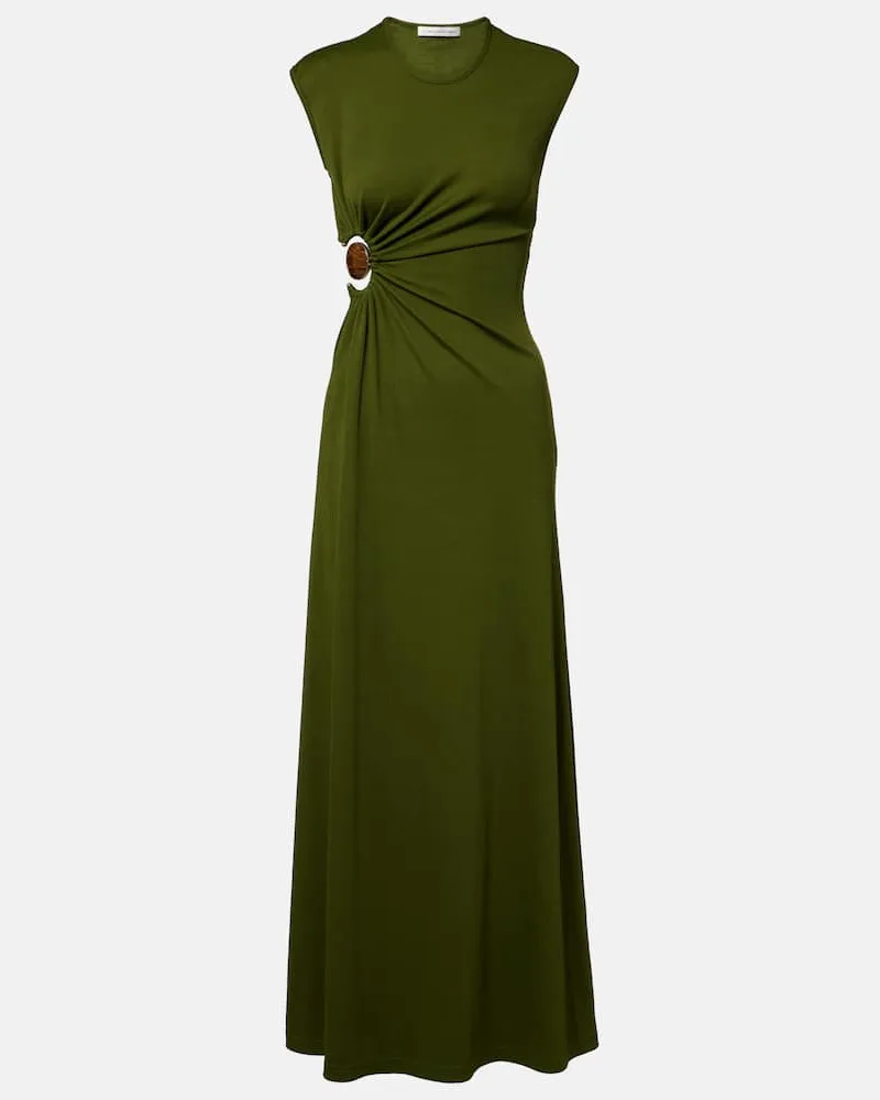 Christopher Esber Maxikleid Mineral Stone aus Jersey Grün