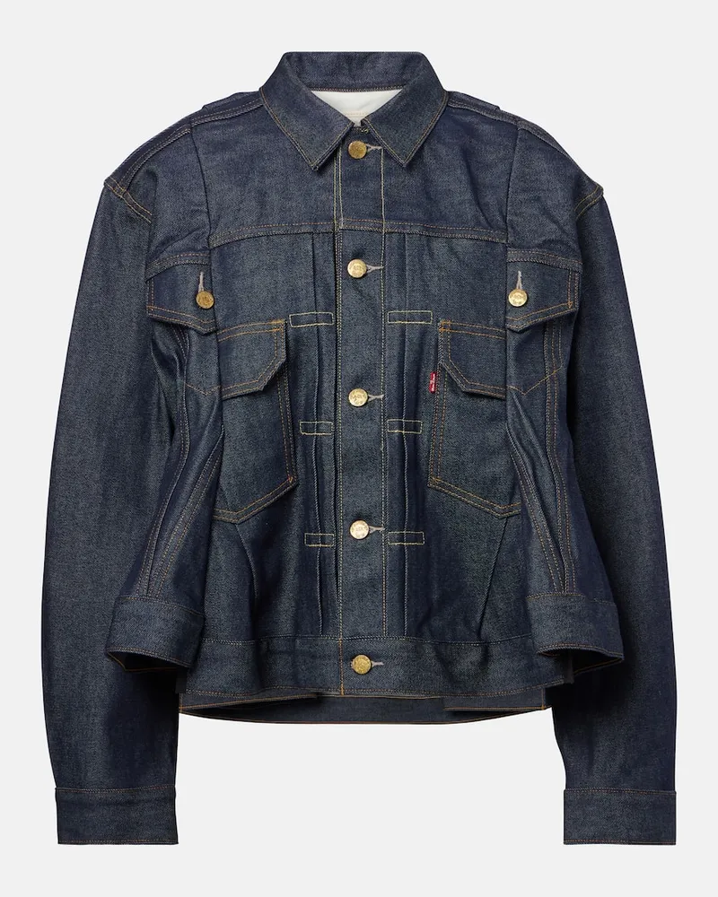 Sacai X Levi’s® Jeansjacke Blau