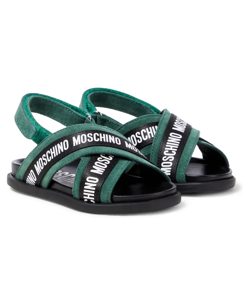 Moschino Sandalen aus Leder Grün