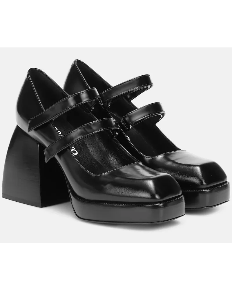 NODALETO Pumps Bulla Babies aus Leder Schwarz