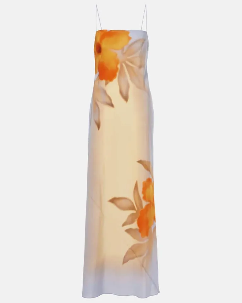 SIR Bedrucktes Slipdress Serene aus Seide Multicolor