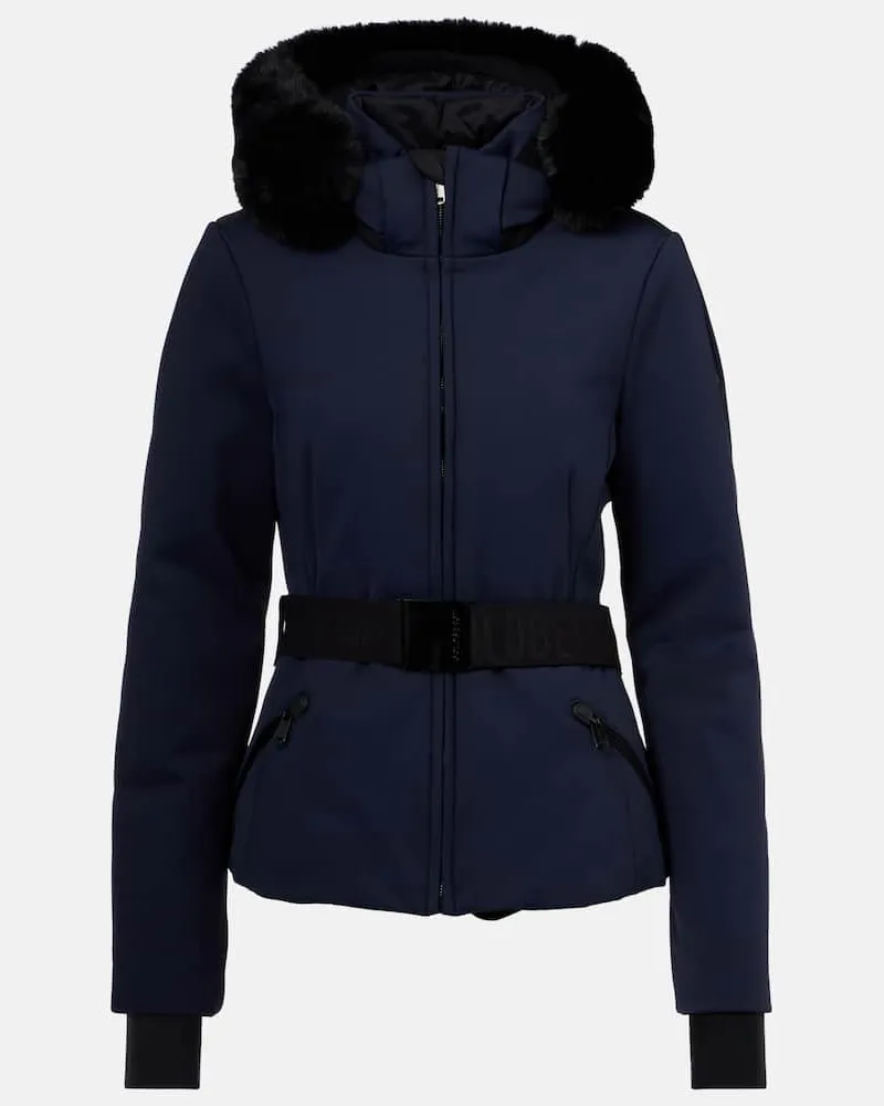 GOLDBERGH Skijacke Hida mit Faux Fur Blau