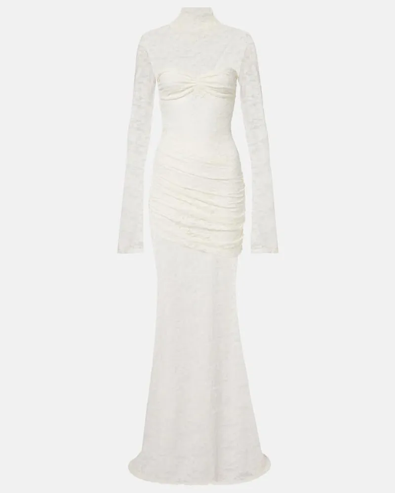 BANANHOT Maxikleid Francisca aus Spitze Weiß