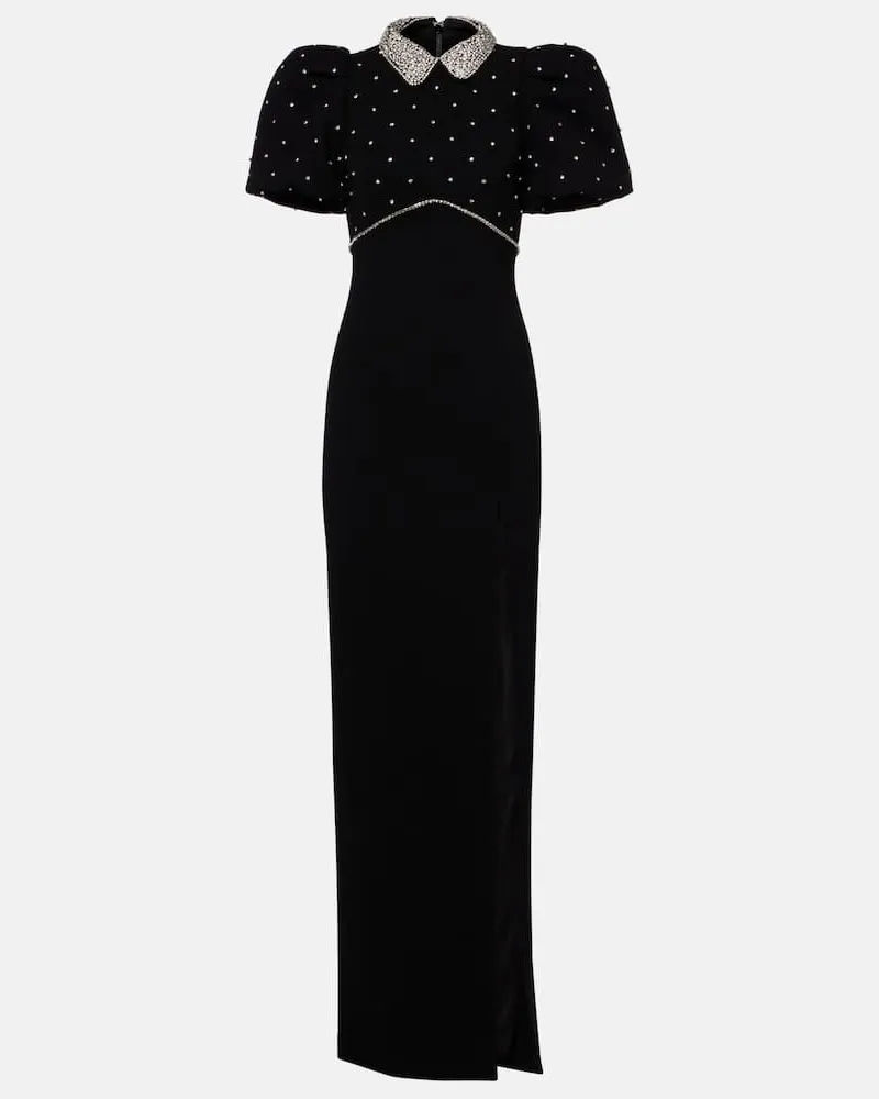 Rebecca Vallance Robe Amery mit Kristallen Schwarz
