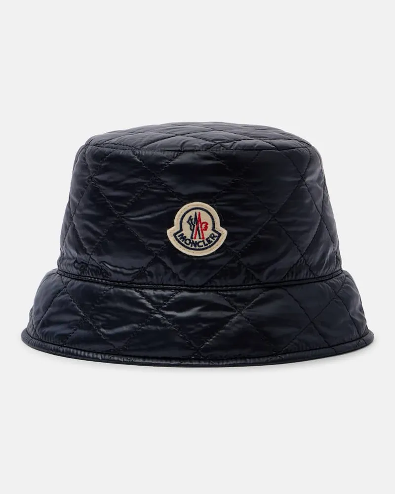 Moncler Gesteppter Hut Blau