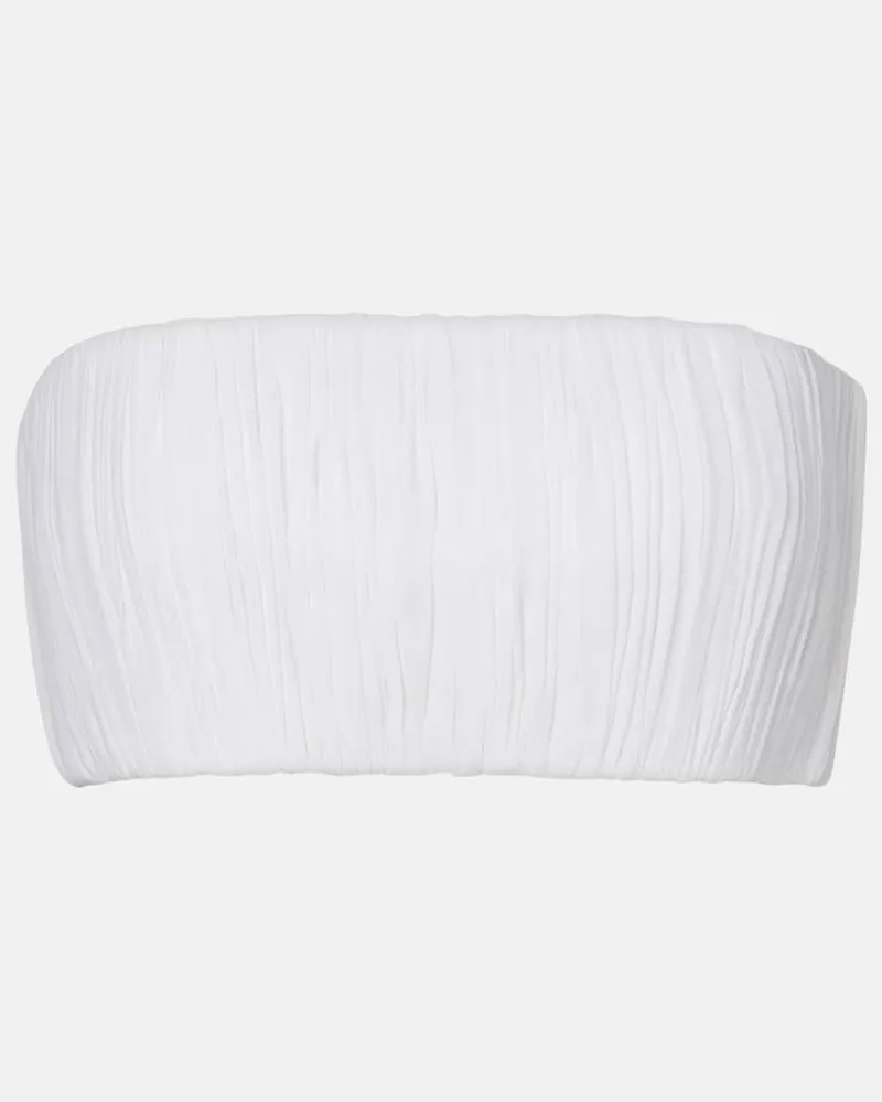 Alaïa Alaïa Cropped-Top Weiß