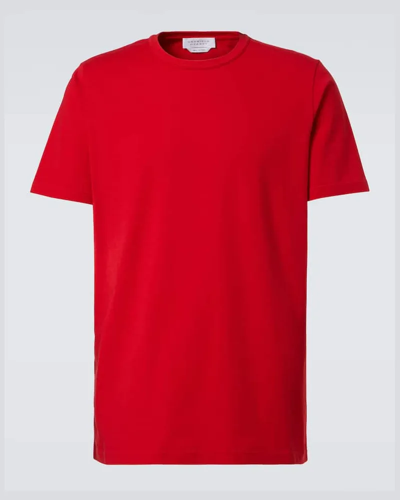 Gabriela Hearst T-Shirt aus Baumwoll-Jersey Rot