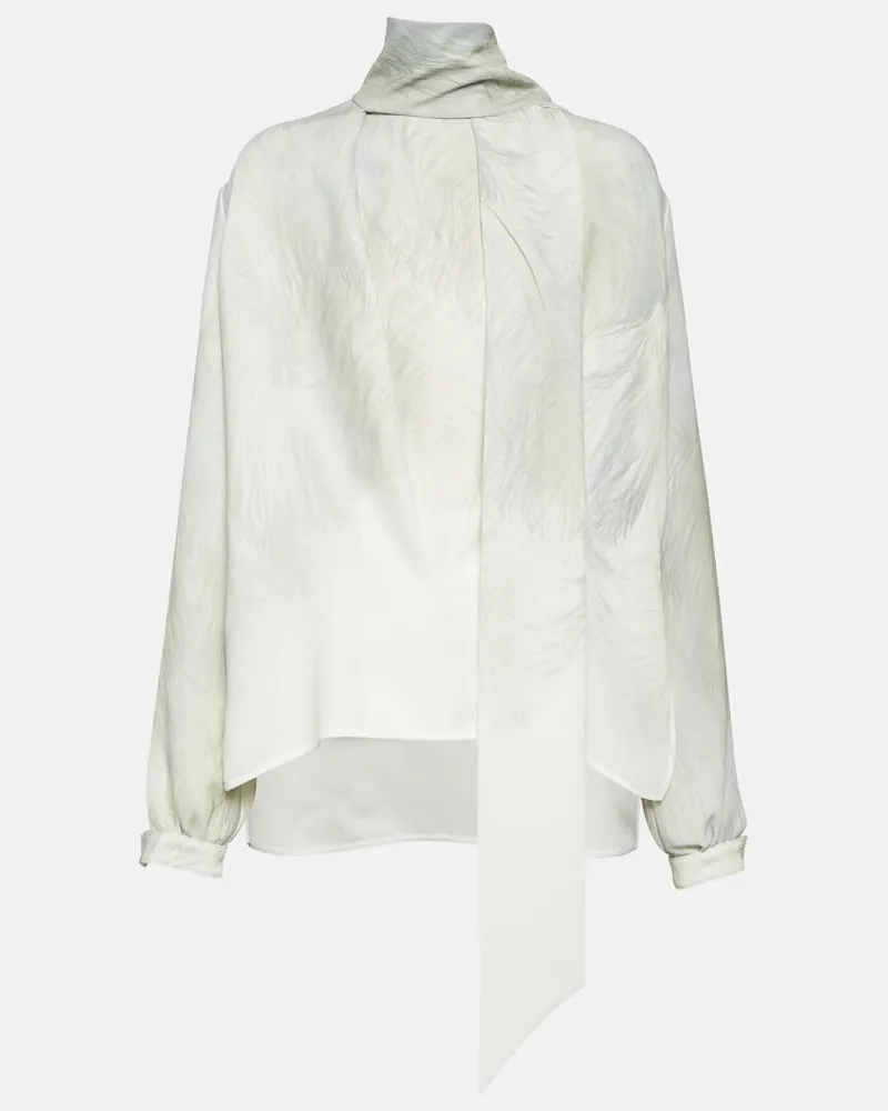 Victoria Beckham Top aus Satin Weiß