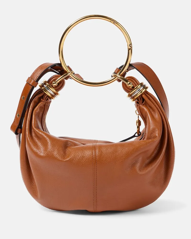 Chloé Chloé Schultertasche Bracelet Small aus Leder Braun