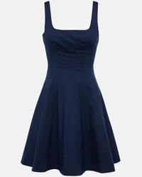 STAUD Minikleid Wells aus Baumwollpopeline Blau