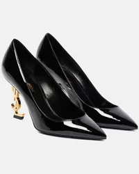 Saint Laurent Pumps Opyum 85 aus Lackleder Schwarz