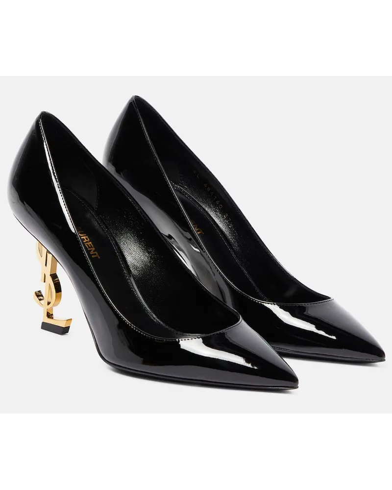 Saint Laurent Pumps Opyum 85 aus Lackleder Schwarz