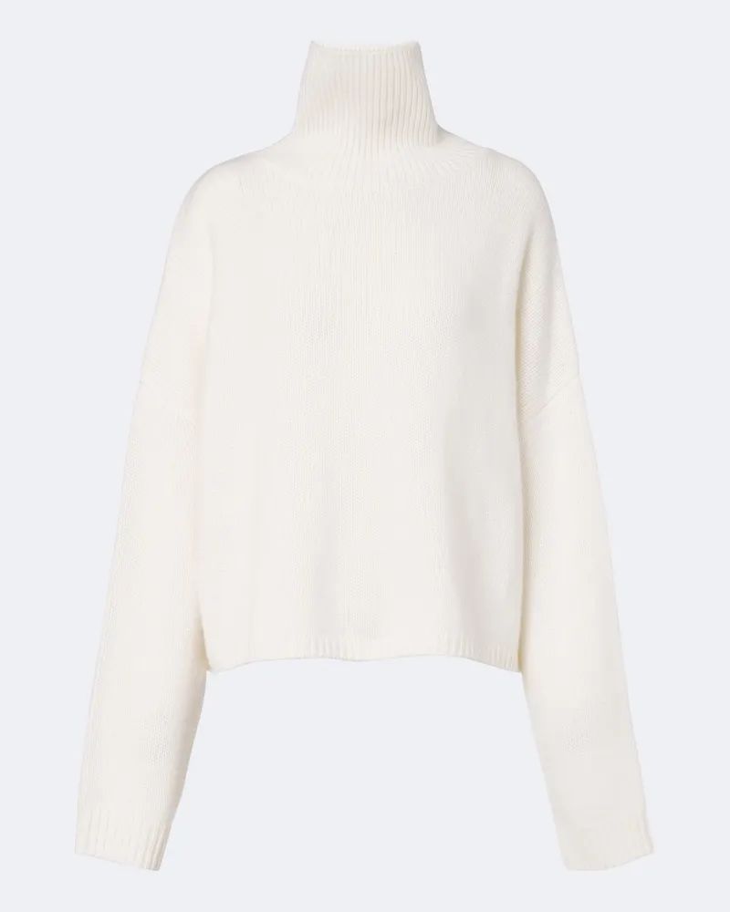 Lisa Yang Rollkragenpullover Zerlina aus Kaschmir Weiß