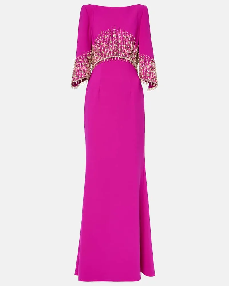 Jenny Packham Robe Electra mit Kristallen Rosa