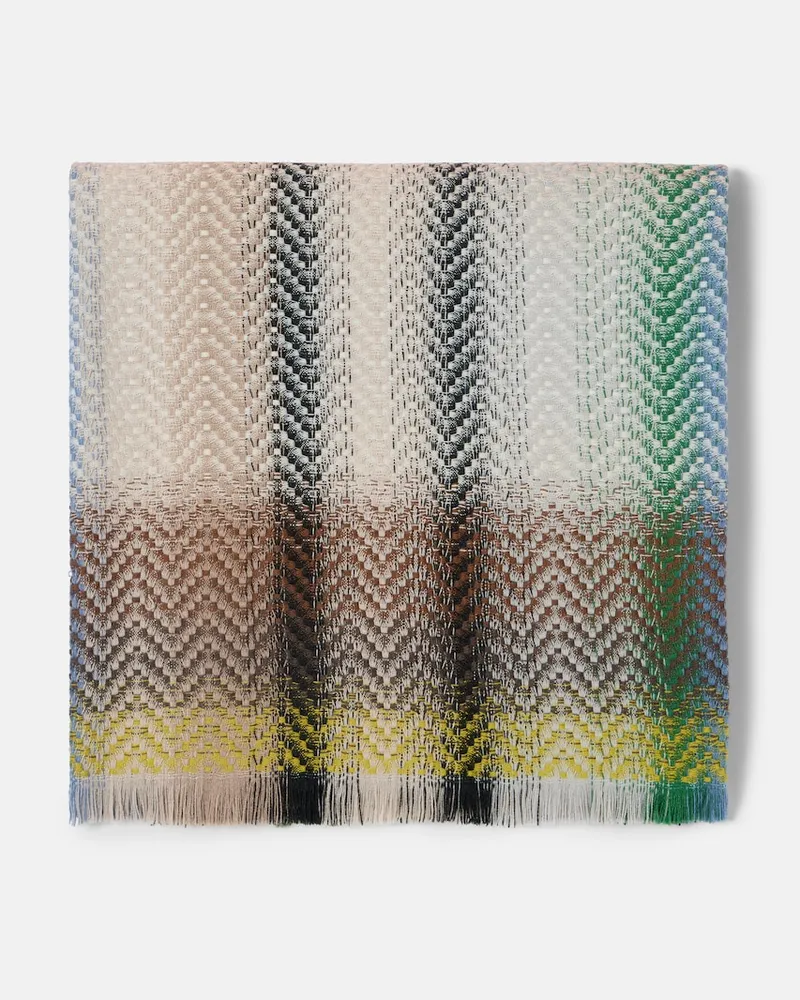 Missoni Decke aus einem Wollgemisch Multicolor