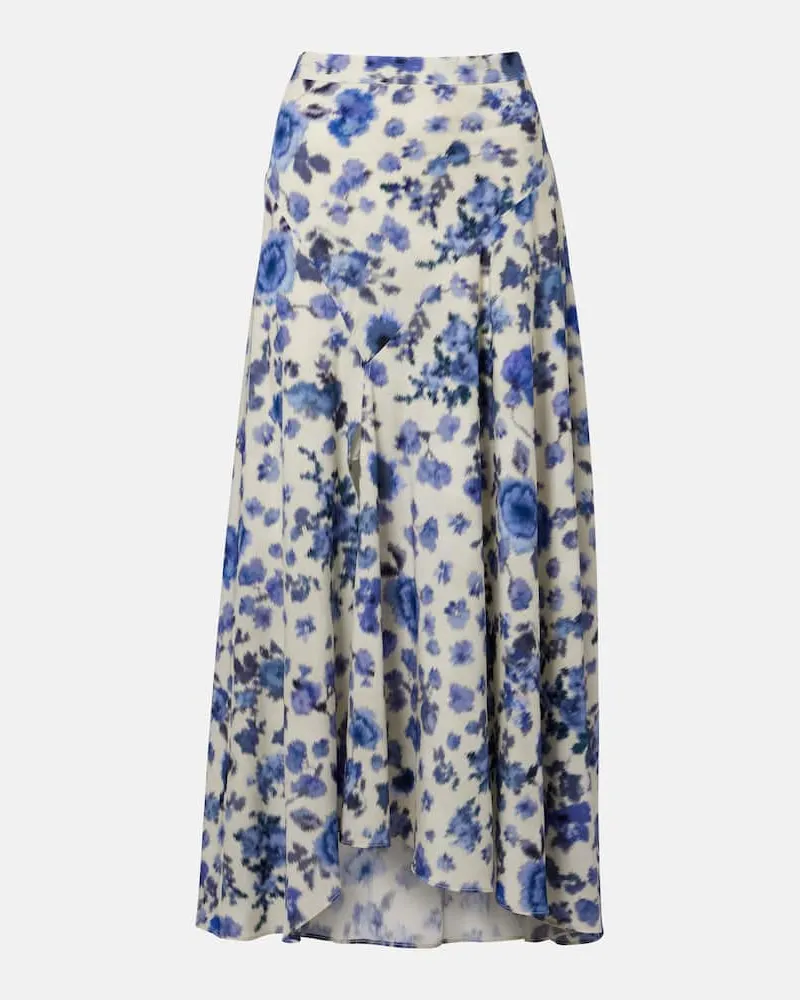 Isabel Marant Midirock Sakura aus einem Seidengemisch Weiß