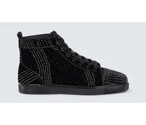 Verzierte High-Top Sneakers Louis aus Veloursleder
