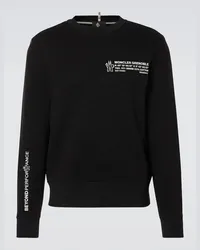 Moncler Sweatshirt aus Jersey Schwarz