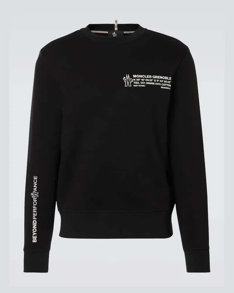 Moncler Sweatshirt aus Jersey Schwarz