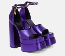 Plateausandalen Medusa Aevitas aus Leder