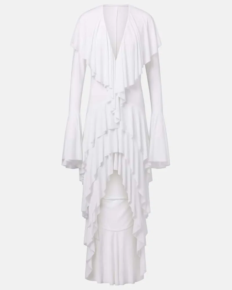 Norma Kamali Maxikleid Weiß