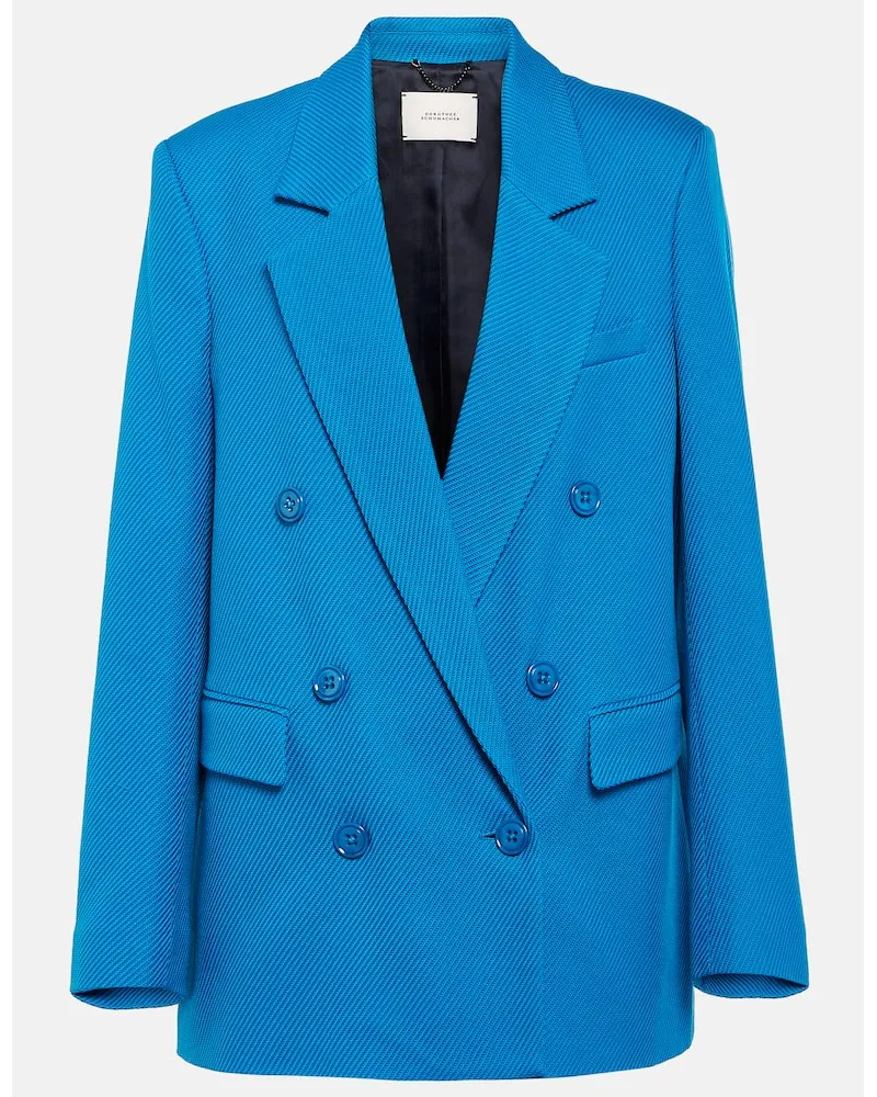 Dorothee Schumacher Blazer Striking Coolness aus Baumwolle Blau