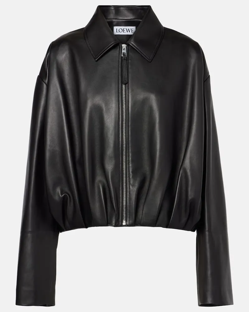 Loewe Lederjacke Schwarz
