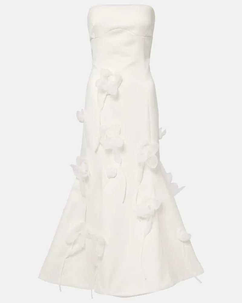 ROTATE Birger Christensen Bridal Midikleid Weiß