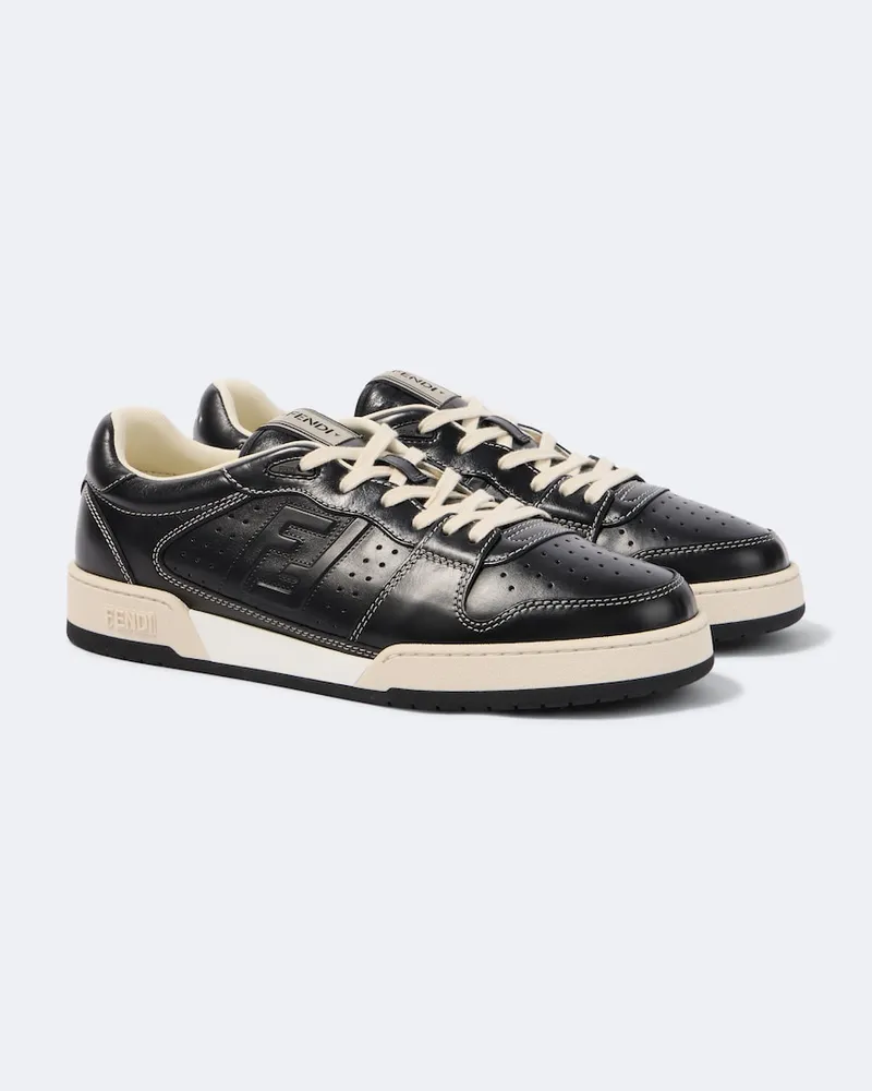 Fendi Sneakers Fendi Match aus Leder Schwarz