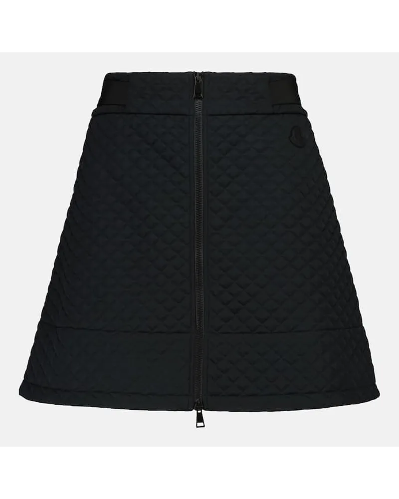 Moncler High-Rise-Minirock Schwarz