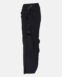 Rick Owens High-Rise-Maxirock Schwarz