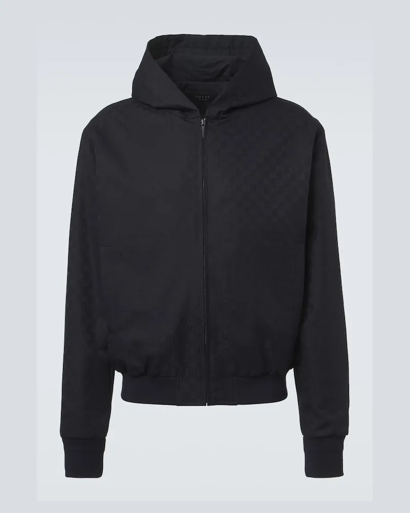 Gucci Jacke GG aus Jacquard Blau