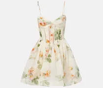 Bustier-Kleid Carousel aus Leinen and Seide