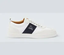 Sneakers Retro aus Leder und Canvas
