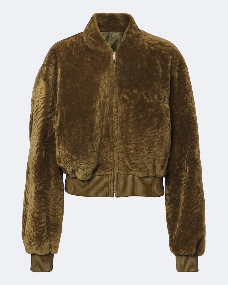 Arma Bomberjacke Azra aus Shearling Grün