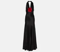 Maxikleid aus Seidensatin