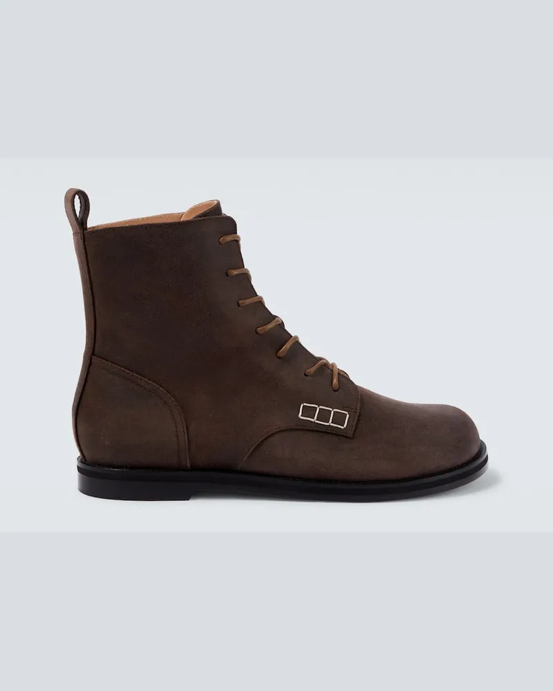 J.W.Anderson Schnürstiefel aus Leder Braun