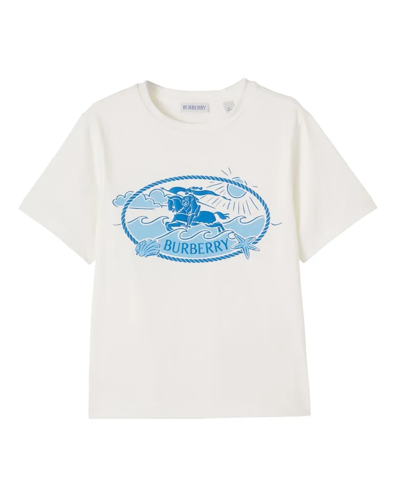 Burberry T-Shirt EKD aus Baumwoll-Jersey Weiß