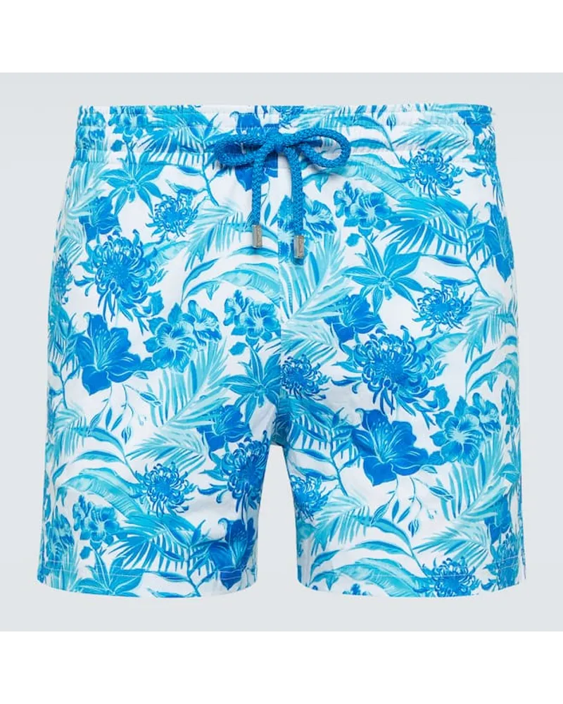 Vilebrequin Bedruckte Badeshorts Blau